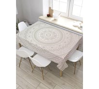 Прямоугольная скатерть из сатена JoyArty Тарелка фантазий tc_8159_120x145