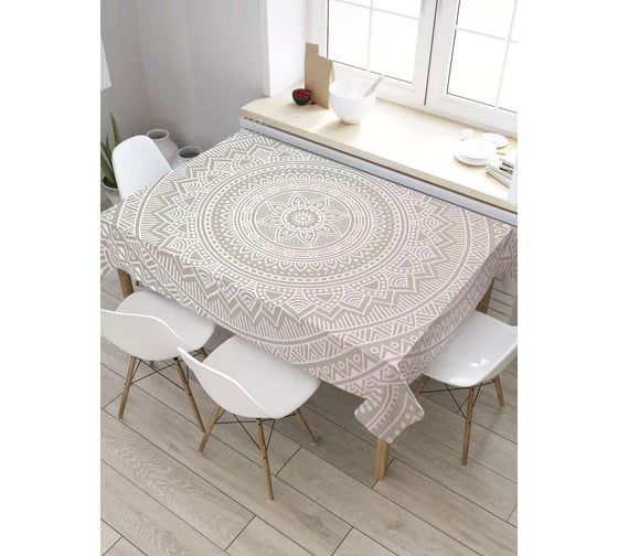 Прямоугольная скатерть из сатена JoyArty Тарелка фантазий tc_8159_120x145 1