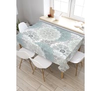 Прямоугольная скатерть из сатена JoyArty Текстурные цветы tc_21703_120x145