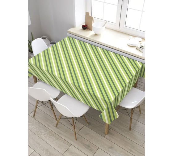 Прямоугольная скатерть из сатена JoyArty Текстильные полосы tc_31707_120x145 1