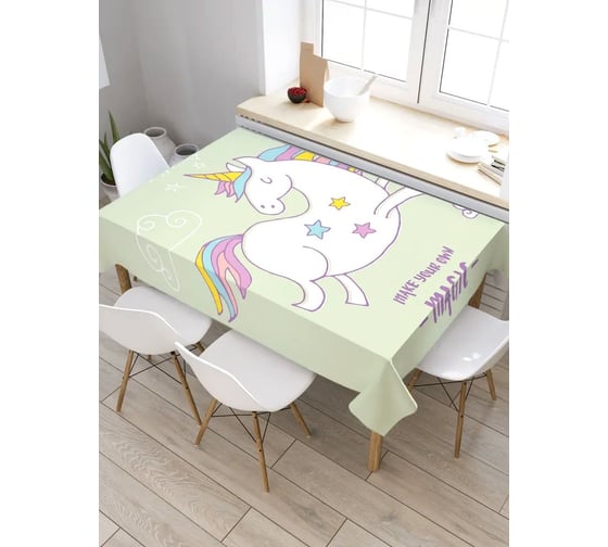 Прямоугольная скатерть из сатена JoyArty Твори магию tc_19537_120x145 1