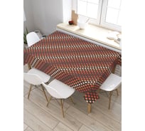 Прямоугольная скатерть из сатена JoyArty Темные полосы tc_30868_120x145