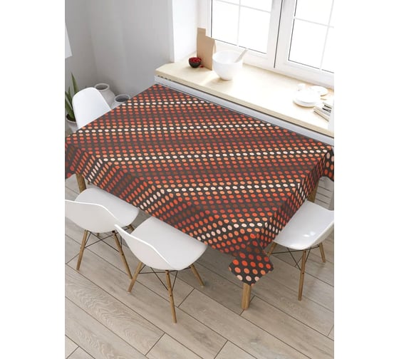 Прямоугольная скатерть из сатена JoyArty Темные полосы tc_30868_120x145 1