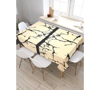 Прямоугольная скатерть из сатена JoyArty Темные повреждения tc_4591_120x145