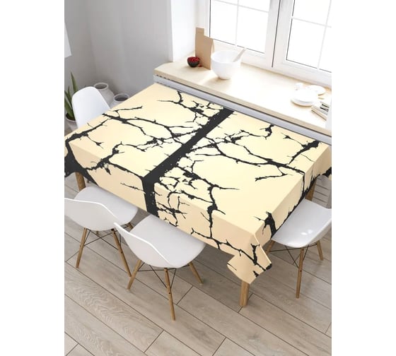 Прямоугольная скатерть из сатена JoyArty Темные повреждения tc_4591_120x145 1