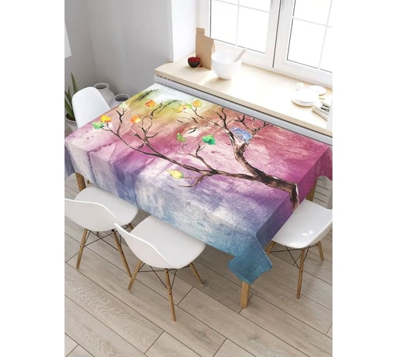 Прямоугольная скатерть из сатена JoyArty Темные ночи tc_4486_120x145 1