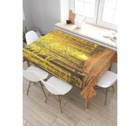 Прямоугольная скатерть из сатена JoyArty Теплая осень tc_18824_120x145