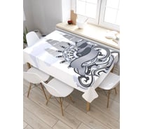 Прямоугольная скатерть из сатена JoyArty Тени океана tc_9847_120x145