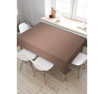 Прямоугольная скатерть из сатена JoyArty Темный шоколад tc_23567_120x145