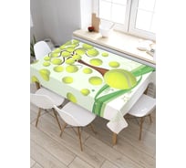 Прямоугольная скатерть из сатена JoyArty Теннисное дерево tc_7626_120x145
