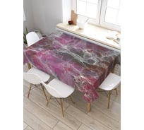Прямоугольная скатерть из сатена JoyArty Темный мрамор tc_37019_120x145