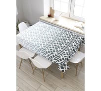 Прямоугольная скатерть из сатена JoyArty Узор с градиентом tc_8593_120x145