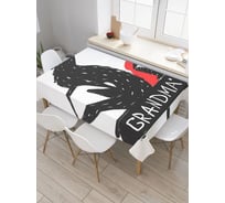 Прямоугольная скатерть из сатена JoyArty Указатель к бабушке tc_33484_120x145