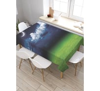 Прямоугольная скатерть из сатена JoyArty Тонкий месяц над океаном tc_38844_120x145
