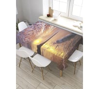 Прямоугольная скатерть из сатена JoyArty Утренний бриз tc_32267_120x145