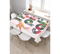 Прямоугольная скатерть из сатена JoyArty Тропическая жизнь tc_32476_120x145