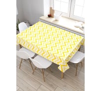 Прямоугольная скатерть из сатена JoyArty Тепло зигзага tc_21904_120x145