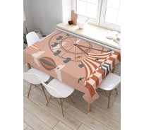 Прямоугольная скатерть из сатена JoyArty У колеса обозрения tc_9501_120x145