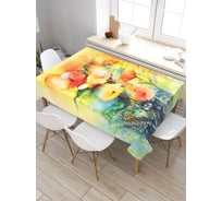 Скатерть JoyArty Цветы в раю, прямоугольная, из сатена tc_21159_120x145
