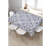 Скатерть JoyArty Цветы арабески, прямоугольная, из сатена tc_36649_120x145
