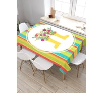 Скатерть JoyArty Цветы в сапогах, прямоугольная, из сатена tc_3451_120x145