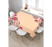 Скатерть JoyArty Цветы жизни, прямоугольная, из сатена tc_32413_120x145