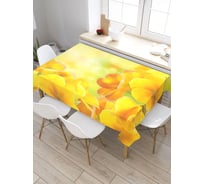 Скатерть JoyArty Цветы из солнца, прямоугольная, из сатена tc_21897_120x145