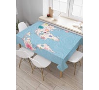 Скатерть JoyArty Цветы дикости, прямоугольная, из сатена tc_7985_120x145