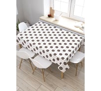 Прямоугольная скатерть из сатена JoyArty Точки паттерн tc_28948_120x145