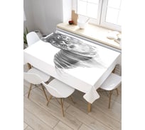 Прямоугольная скатерть из сатена JoyArty Тигр в воде tc_29004_120x145