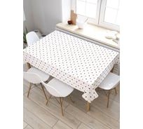 Прямоугольная скатерть из сатена JoyArty Точки и горошек tc_28957_120x145