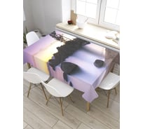 Прямоугольная скатерть из сатена JoyArty Тихая затока tc_28494_120x145