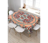 Прямоугольная скатерть из сатена JoyArty Узорчатый орнамент tc_28179_120x145