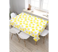 Прямоугольная скатерть из сатена JoyArty Точечные круги tc_28096_120x145