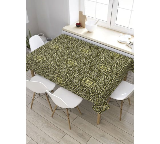 Прямоугольная скатерть из сатена JoyArty Узоры современного Востока tc_27840_120x145 1