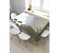 Прямоугольная скатерть из сатена JoyArty Туман над болотом tc_27776_120x145