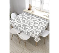 Прямоугольная скатерть из сатена JoyArty Украшенный ужас tc_26766_120x145