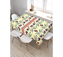Прямоугольная скатерть из сатена JoyArty Узор обмана tc_26693_120x145