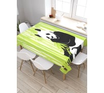 Прямоугольная скатерть из сатена JoyArty У панды обед tc_18628_120x145