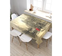 Прямоугольная скатерть из сатена JoyArty Туманный город tc_19639_120x145