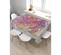 Прямоугольная скатерть из сатена JoyArty Узор в восточном стиле tc_30095_120x145