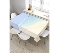 Прямоугольная скатерть из сатена JoyArty Тихое побережье tc_27658_120x145