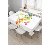 Прямоугольная скатерть из сатена JoyArty Треугольные сны tc_22251_120x145