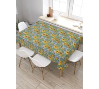 Прямоугольная скатерть из сатена JoyArty Уличные растения tc_30766_120x145