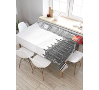 Прямоугольная скатерть из сатена JoyArty Туристы у Биг-бена tc_2288_120x145