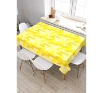 Прямоугольная скатерть из сатена JoyArty Угловые изгибы tc_21888_120x145