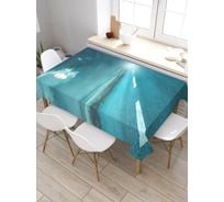 Прямоугольная скатерть из сатена JoyArty Тревожный путь tc_22082_120x145