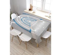Прямоугольная скатерть из сатена JoyArty Тоннель будущего tc_21675_120x145