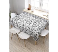 Прямоугольная скатерть из сатена JoyArty Украшенный мрамор tc_21103_120x145