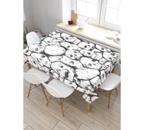 Прямоугольная скатерть из сатена JoyArty Уйма скелетов tc_21378_120x145